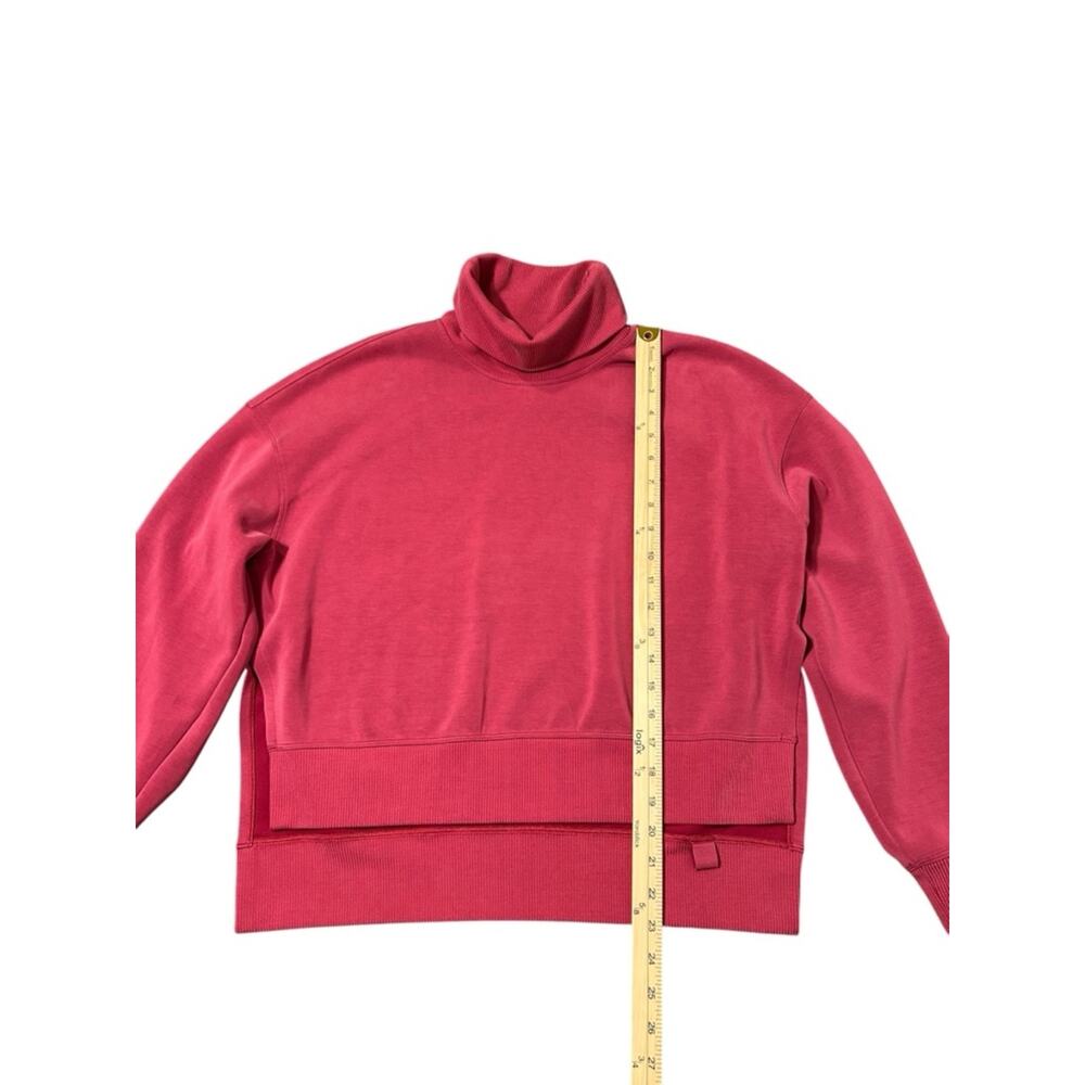 Lululemon Softstreme Turtleneck Pullover Size 6 Pomegranate Pink Athleisure - Picture 6 of 9